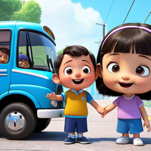 Home 23 **
Tayo the Little Bus, a friendly cartoon character, helping his friends. Focus on themes of cooperation and empathy.
**