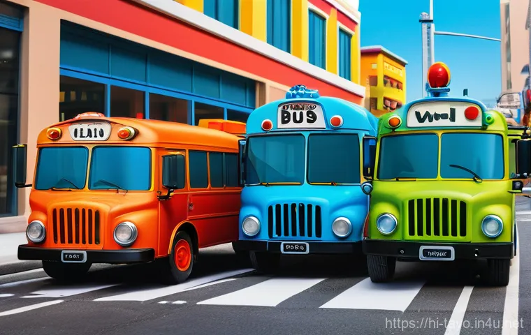 타요 캐릭터와 색채의 중요성 - **Vibrant Learning Adventure with Tayo and Friends:**
    A group of diverse, happy elementary schoo...