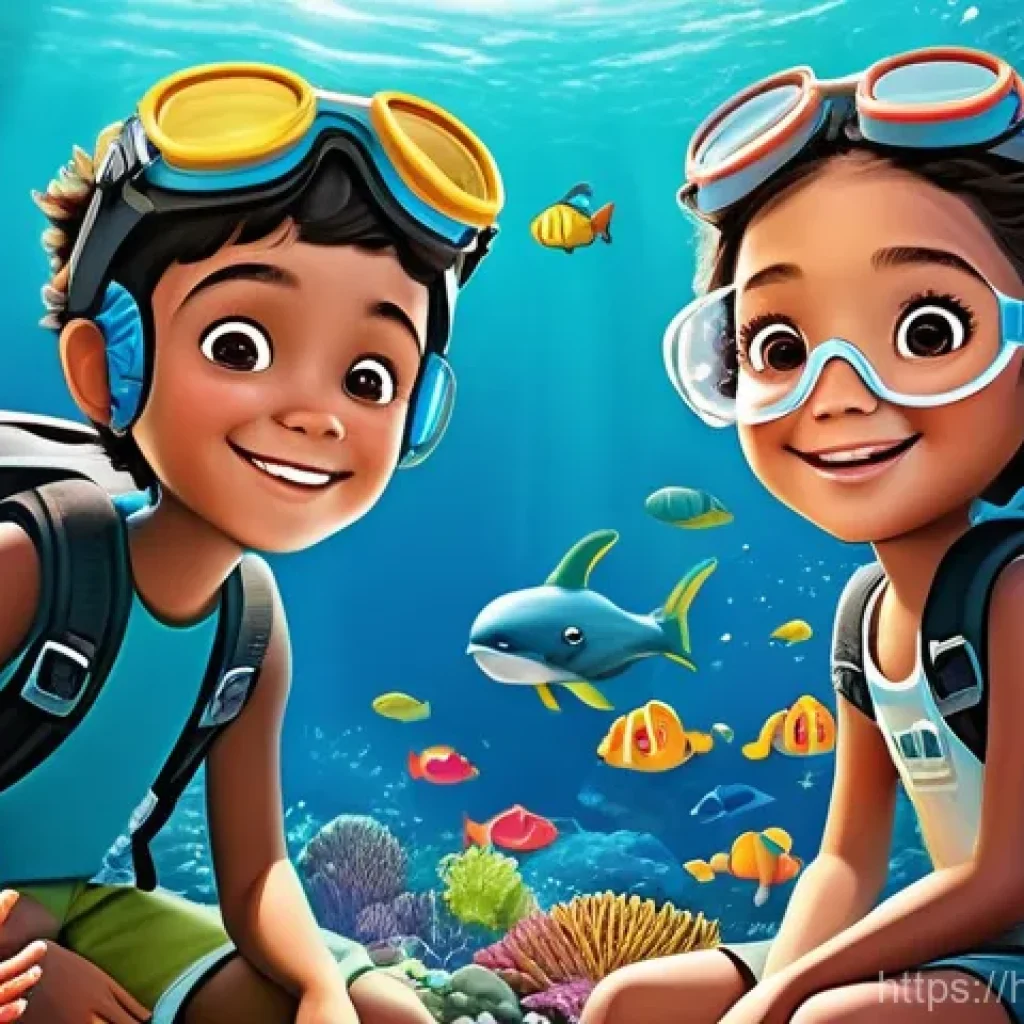 타요 팬아트 공모전 - **Prompt:** A vibrant and imaginative illustration of Tayo the Little Bus and his friends on an unde...