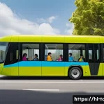 타요와 4차 산업 기술 - **Prompt 1: Futuristic Smart Bus with Happy Children**
    "A vibrant, eye-level shot of a sleek, fu...