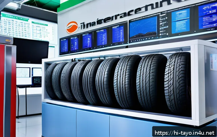 타요의 시장 점유율 - A cutting-edge tire manufacturing laboratory scene showcasing Indian scientists and engineers workin...